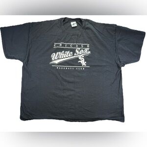 Vintage Chicago White Sox T-Shirt Men's 2XL Black MLB Baseball Sportswear Y2K
